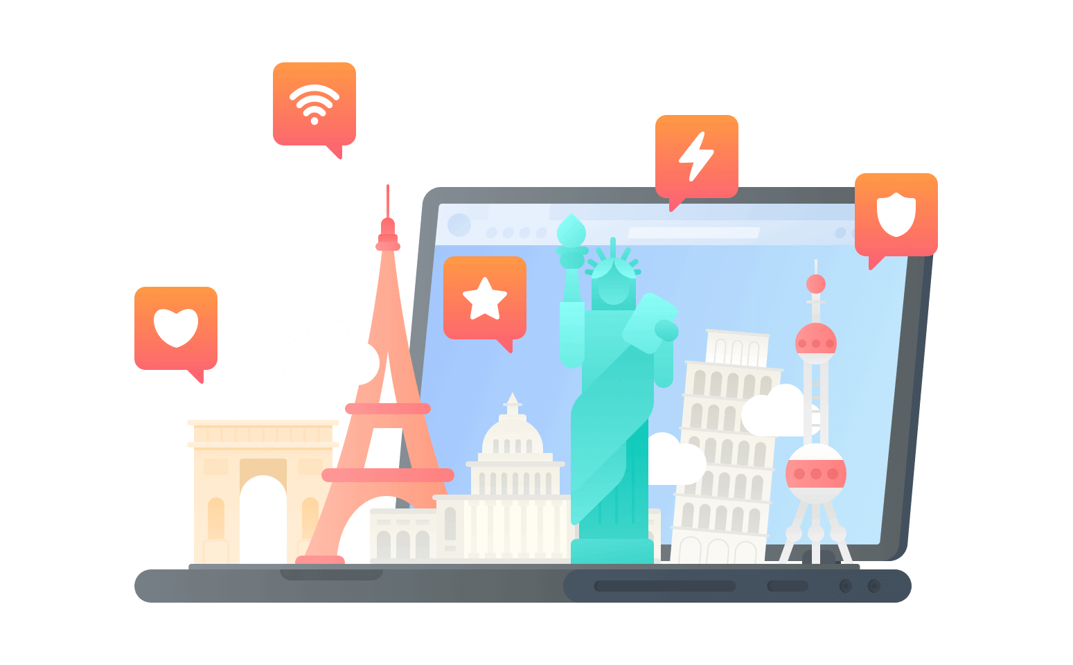 在法属圭亚那连接到中国的加速器 - 大陆VPN